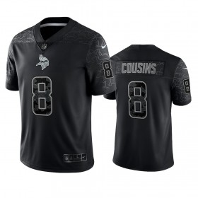Tröjor Minnesota Vikings Kirk Cousins 8 Svart Reflective Limited - Män